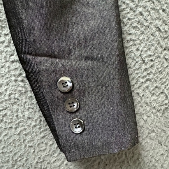 Kasper ASL Blazer Womens 6P Gray 3 Button Lined Long Sleeve - Picture 8 of 12